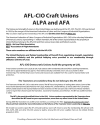 The AFL-CIO the IAMAW and AFA